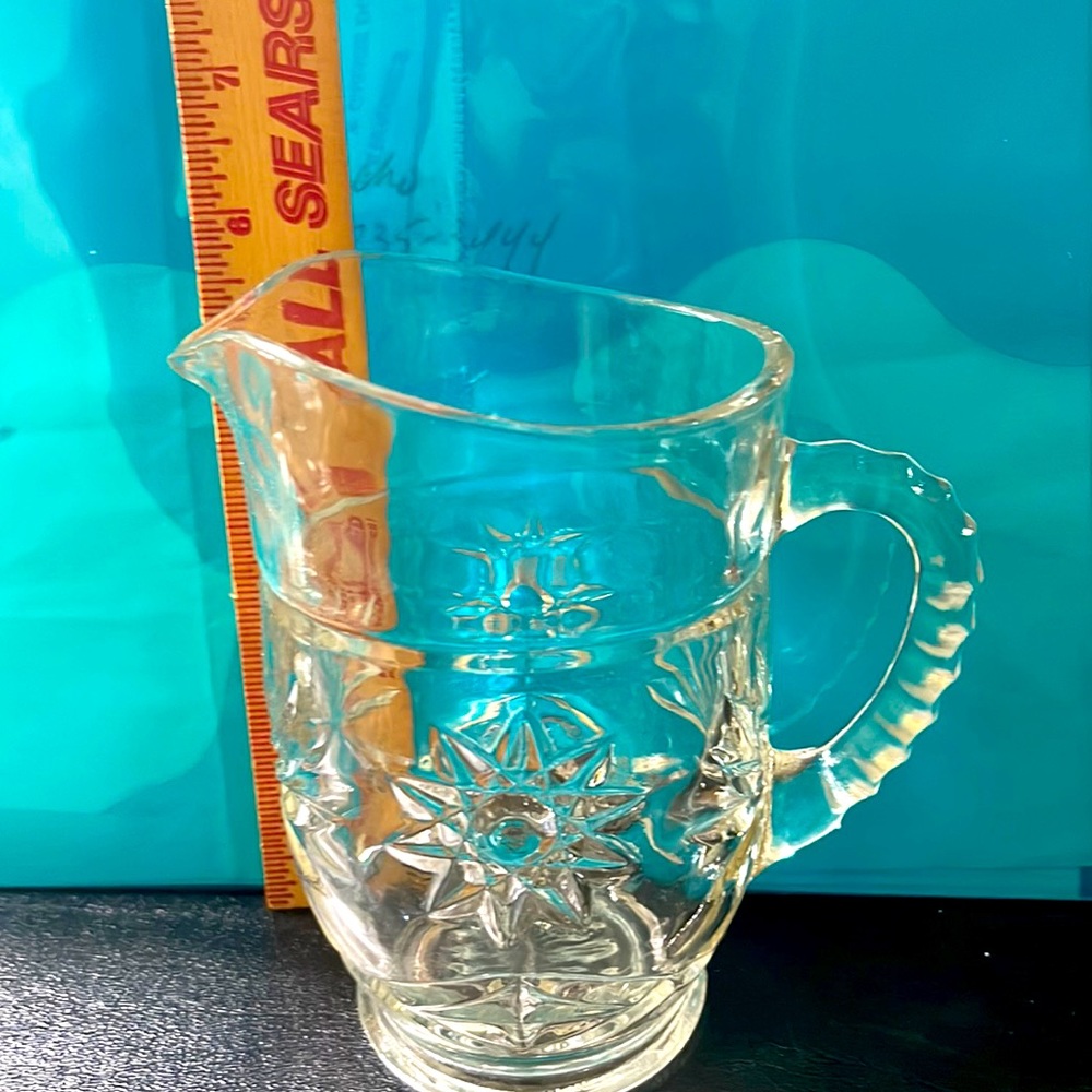 Vintage Star of David Pitcher, Anchor Hocking Glass Co.